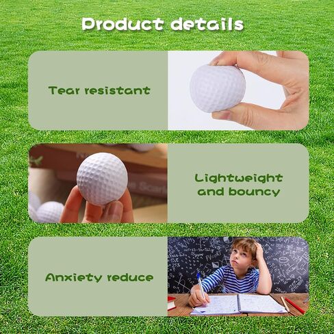 POPLAY 24PCS Foam Golf Balls, 1.6inch Golf Squeeze Balls Colorful Golf Foam Balls for Indoor Outdoor in Saudi Arabia
