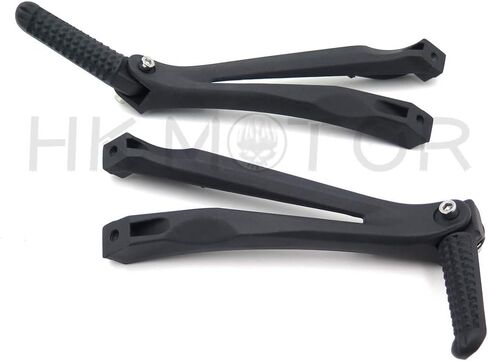 HONGK- Black Silver Rear Passenger Foot Pegs Bracket Compatible with Yamaha Yzf R1 2004-2008 [B01C0STP5A] in Saudi Arabia