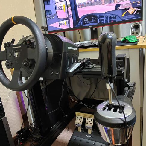 مقبض ناقل الحركة USB من Obokidly يدعم G29 G920 G27 لألعاب Simracing Sim Rig ETS2&ATS Games Euro Truck Simulator Shifter (مقبض ناقل الحركة الأسود) in Kuwait