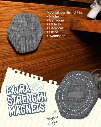حامل حائط Smartish MagSafe - متسلق الجبال - متوافق مع هاتف iPhone 15/14/13/12 المغناطيسي - حامل هاتف لاصق مع مغناطيس قوي إضافي لملحقات Apple MagSafe - رقم 2 قلم رصاص رمادي in Kuwait