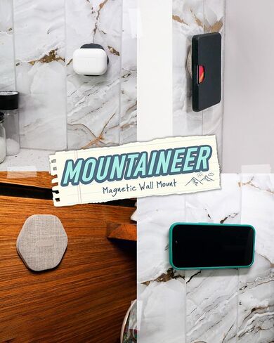 حامل حائط Smartish MagSafe - متسلق الجبال - متوافق مع هاتف iPhone 15/14/13/12 المغناطيسي - حامل هاتف لاصق مع مغناطيس قوي إضافي لملحقات Apple MagSafe - رقم 2 قلم رصاص رمادي in Kuwait