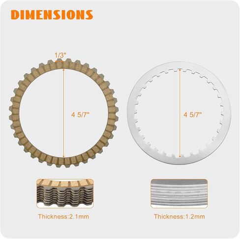 Extra Clutch Friction Plate Steel Disc Kit Fits for 1999-2017 Harley Touring Softail Dyna Twin Cam Models 1998-1999 Evolution™ 1340 P/N 307-30-10013/37980-10 in Kuwait