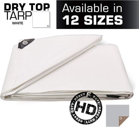 8X10 Multi-Purpose White Heavy Duty DRY TOP Poly Tarp (8'x10') in Saudi Arabia