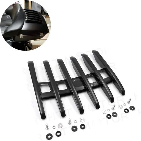 HTTMT MT502-07A- Stealth Top Luggage Rail Rack Compatible with Harley Touring Tour Paks Tour Packs Chrome New Skull in Saudi Arabia
