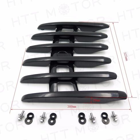 HTTMT MT502-07A- Stealth Top Luggage Rail Rack Compatible with Harley Touring Tour Paks Tour Packs Chrome New Skull in Saudi Arabia