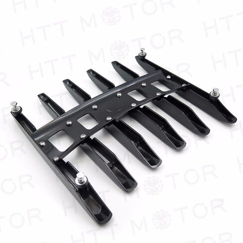 HTTMT MT502-07A- Stealth Top Luggage Rail Rack Compatible with Harley Touring Tour Paks Tour Packs Chrome New Skull in Saudi Arabia