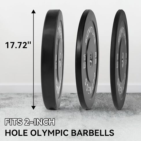 Signature Fitness 2" Olympic Bumper Plate Weight Plates with Steel Hub, 120-Pound Set, 2x 10LB, 2x 15LB, 2x 35LB in Saudi Arabia