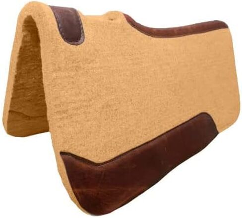 RESISTANCE 31" x 32" Synthetic Felt Performance Saddle Pad with Wear Leathers for Horse Saddle, Long Lasting Felt Saddle Pad for Horse Available in 1" Thickness in Saudi Arabia