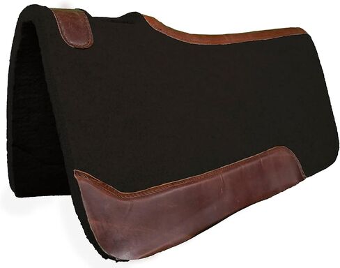 RESISTANCE 31" x 32" Synthetic Felt Performance Saddle Pad with Wear Leathers for Horse Saddle, Long Lasting Felt Saddle Pad for Horse Available in 1" Thickness in Saudi Arabia