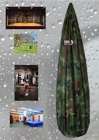 غطاء حقيبة ملاكمة رياضية من شيهان، تصميم مموه مقاوم للماء، قطر 3-4 أقدام × 24 بوصة، حقيبة كبيرة للملاكمة، حماية خارجية لحقيبة الملاكمة الخاصة بك، مثالية لحقائب الضرب القائمة بذاتها in Kuwait