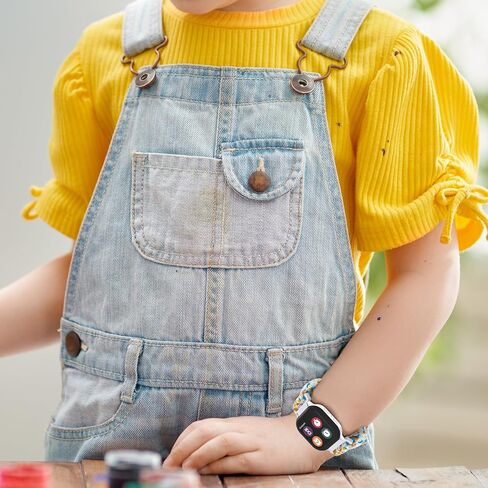 NewJourney 3 قطع من سوار Scrunchie متوافق مع ساعة Gizmo 3/2/1 وساعة Gabb 3/2/1 وساعة SyncUP للأطفال، سوار معصم من القماش المرن الناعم للفتيات in Kuwait