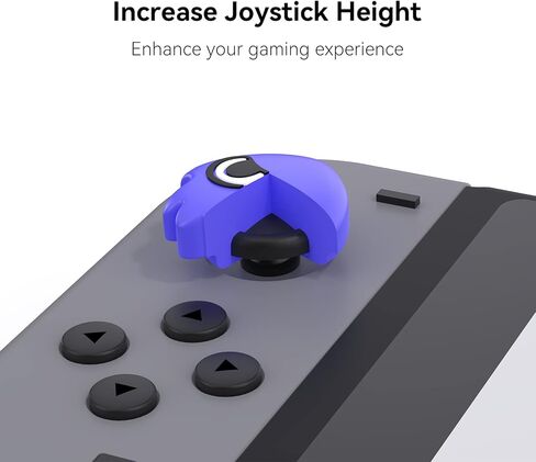 Yocore Splatoon3 Switch أغطية قبضة الإبهام، مقابض إبهام سيليكون ناعمة، أغطية عصا تحكم تناظرية من السيليكون الناعم، أغطية عصا للتبديل/OLED/Switch Lite، 4 قطع in Kuwait