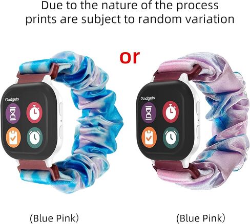 NewJourney 3 قطع من سوار Scrunchie متوافق مع ساعة Gizmo 3/2/1 وساعة Gabb 3/2/1 وساعة SyncUP للأطفال، سوار معصم من القماش المرن الناعم للفتيات in Kuwait