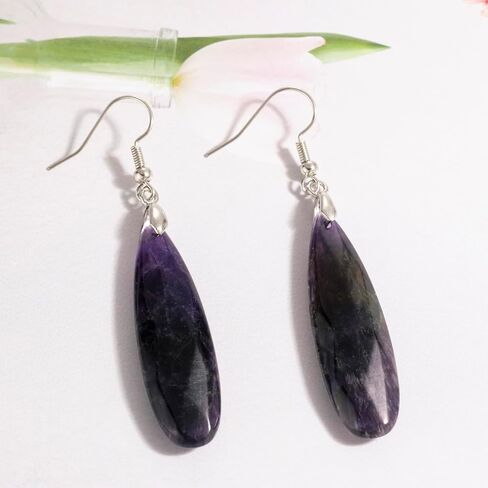 SELOVO Teardrop Stone Earrings for Women Trendy Teardrop Dangle Earrings Fishhook Drop Earrings in Saudi Arabia