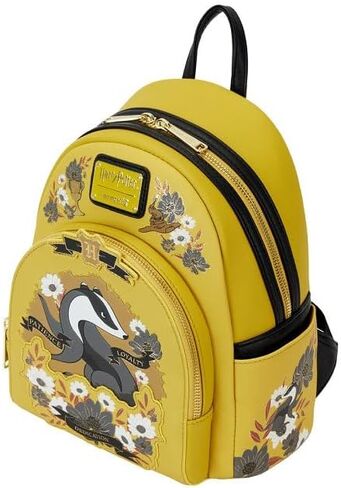 Loungefly Backpacks Warner Brothers Harry Potter Hufflepuff House Tattoo Mini Backpack Yellow in Saudi Arabia
