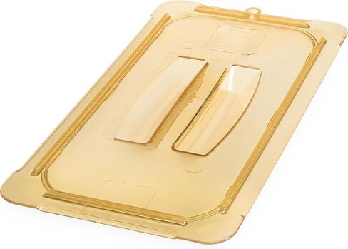 Carlisle FoodService Products Storplus 1/3 Size High Heat Food Pan Lid with Molded Handle for Catering, Buffets, Restaurants, High Heat Plastic, Amber in Saudi Arabia