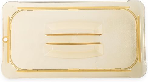 Carlisle FoodService Products Storplus 1/3 Size High Heat Food Pan Lid with Molded Handle for Catering, Buffets, Restaurants, High Heat Plastic, Amber in Saudi Arabia