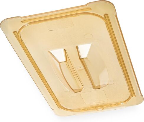 Carlisle FoodService Products Storplus 1/3 Size High Heat Food Pan Lid with Molded Handle for Catering, Buffets, Restaurants, High Heat Plastic, Amber in Saudi Arabia