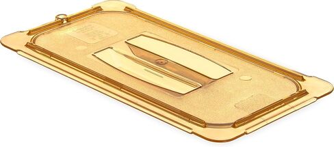 Carlisle FoodService Products Storplus 1/3 Size High Heat Food Pan Lid with Molded Handle for Catering, Buffets, Restaurants, High Heat Plastic, Amber in Saudi Arabia