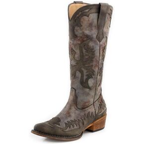 ROPER Womens Maria Snip Toe Casual Boots Mid Calf Low Heel 1-2" in Kuwait