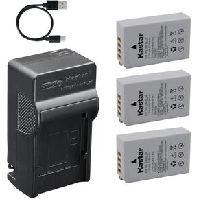Kastar 3-Pack Battery and AC & USB-C Charger Compatible with EN-EL24 Camera for Nikon 1 J5 DL18-50 DL24-85 Digital Camera in Saudi Arabia
