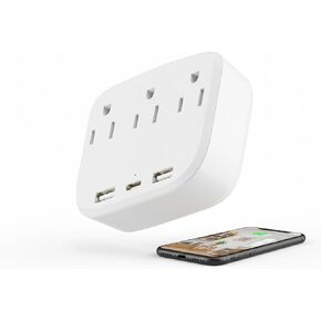 ULar Multifunctional Wall Outlet Camera 4K UHD WiFi Camera, Mobile App Remote Viewing, Plug Camera Hidden Camera Outlet for Home Pet Monitor -No Audio in Kuwait