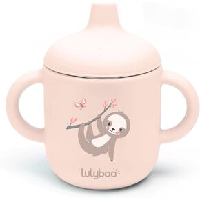 Lulyboo Silicone Sippy Cup for Toddlers - 100% Food Grade Soft Silicone Lid, Leak-Proof Screw-On Spout Easy-Grip Handles, 6oz Capacity Dishwasher & Sterilizer Water & Milk Gentle, Independent Drinking in Kuwait