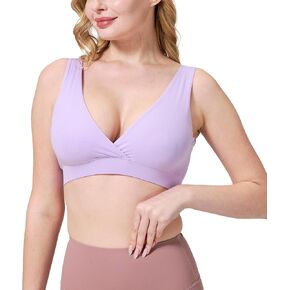 netdraw Buttery Soft Bamboo Viscose Nursing Sleep Bra, Seamless Crossover Wireless Breastfeeding Comfy Materinity Bralette in Saudi Arabia