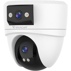 كاميرا مراقبة داخلية VSTARCAM 6MP بعدسة مزدوجة لاسلكية، 2.4G/5G WiFi ثنائي النطاق مع تتبع تلقائي PTZ وAI بزاوية 360 درجة، رؤية ليلية ملونة، صوت ثنائي الاتجاه، كاميرا مراقبة للأطفال للحيوانات الأليفة لأمن المنزل على مدار الساعة طوال أيام الأسبوع in Kuwait