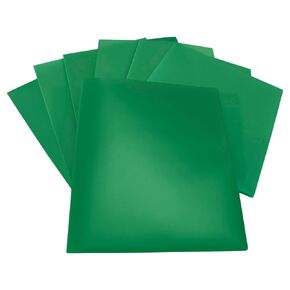 School Smart 2-Pocket Poly Folders, Green, Pack of 25 in Saudi Arabia