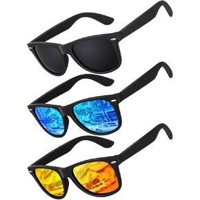 Polarized Sunglasses for Men Driving Sun glasses Shades 80's Retro Style Brand Design Square in Saudi Arabia