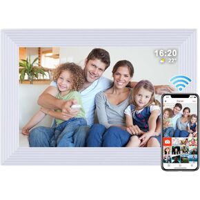Digital Picture Frame WiFi 10.1 Inch Frameo Digital Photo Frame,1280x800 HD Touch Screen,32GB Memory, for Mom, Birthday & Wedding – Share Photos & Videos Instantly & Free via Frameo App in Saudi Arabia
