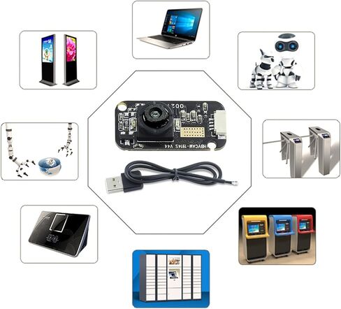 GC0308 0.3MP 120FPS USB Camera Module Board, Webcam with 80°D Wide Angle Lens Built-inMacro for PC, Laptop, Devices in Kuwait