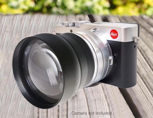 عدسة تحويل عن بعد (أسود) متوافقة مع Leica D-LUX 7 & D-LUX 8 (2.2X) in Kuwait