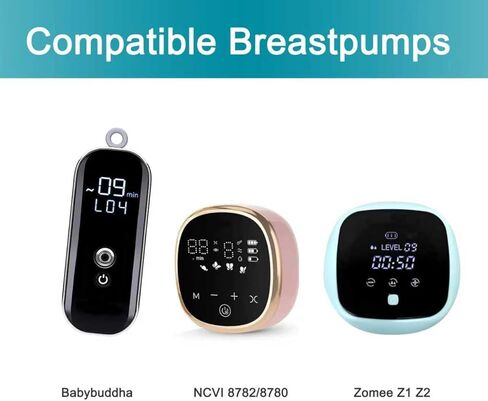 مجموعة كاملة بديلة لشفة مضخة الثدي متوافقة مع Babybuddha Zomee Z1 Z2 NCVI 8782/8780 مضخة الثدي بما في ذلك 17/19/21/22 مم إدراج وسادة 24 مم قطع غيار/ملحقات شفة in Kuwait