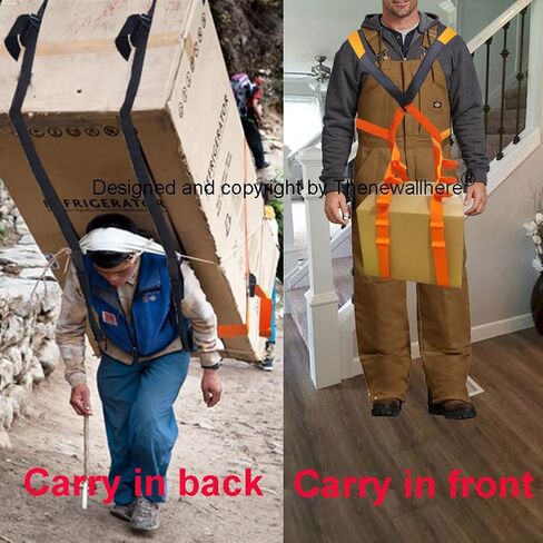 Thenewallhere Moving Straps for 1 Mover Lifting,Carrying Furniture Appliances Etc in Font/Back.Adjustable Straps,Secure Refrigerator,Washer,Dryer Carrying,Lifting Moving Supplies in Saudi Arabia