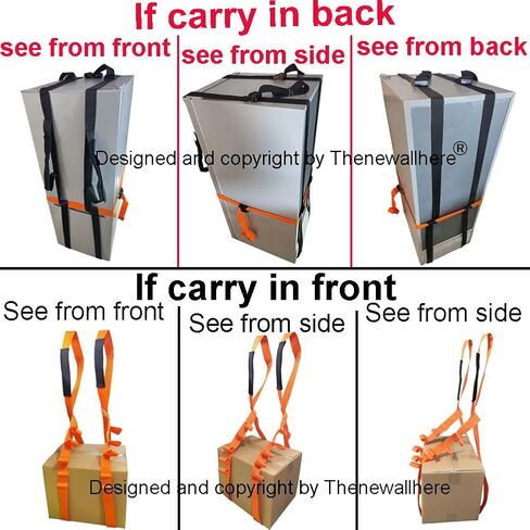 Thenewallhere Moving Straps for 1 Mover Lifting,Carrying Furniture Appliances Etc in Font/Back.Adjustable Straps,Secure Refrigerator,Washer,Dryer Carrying,Lifting Moving Supplies in Saudi Arabia