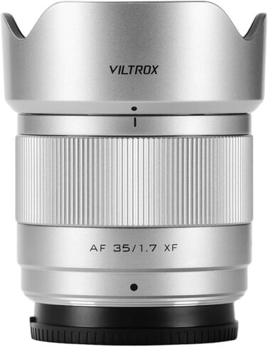 VILTROX 35 مم f1.7 فوجي، AF 35 مم f/1.7 Air XF لـ Fuji X-Mount، APS-C التركيز التلقائي X Mount Lens لـ Fuji X-T10 X-T2 X-T20 X-T3 X-T4 X-H2 X-T200 X-T30 X-PRO02 XS10 XS20 X-M5، فضي in Kuwait