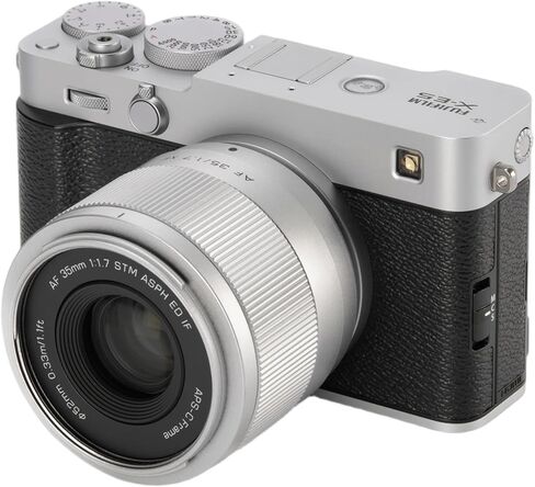 VILTROX 35 مم f1.7 فوجي، AF 35 مم f/1.7 Air XF لـ Fuji X-Mount، APS-C التركيز التلقائي X Mount Lens لـ Fuji X-T10 X-T2 X-T20 X-T3 X-T4 X-H2 X-T200 X-T30 X-PRO02 XS10 XS20 X-M5، فضي in Kuwait