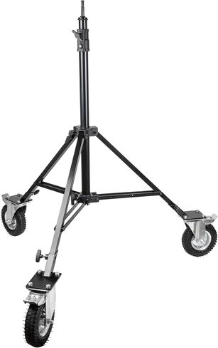 Kupo Steadicam Stand with Pneumatic Wheels, Heavy Duty Docking Stand for Stabilizer Rigs, Min Height 52.1", Max Height 80", Supports 79lbs, Rolling Studio Support - Black (KS141611) in Kuwait