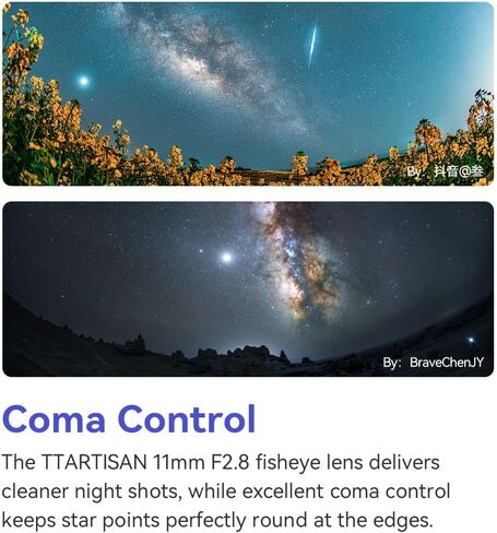 عدسة عين السمكة ذات زاوية واسعة للغاية مقاس 11 مم F2.8 RF من TTArtisan، عدسة إطار كامل لكاميرات RF المثبتة على EOS R، RP، R5، R5C، R6، R6II، R3، R8 - فضي in Kuwait
