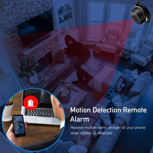 Mini IP Camera WiFi Home Security Surveillance Nanny Camcorder with 2 Way Audio Motion Detection Night Vision in Kuwait