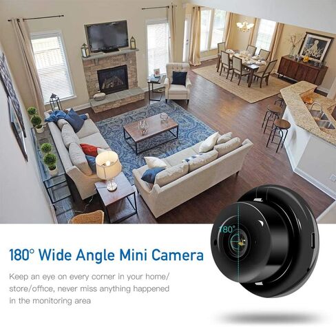 Mini IP Camera WiFi Home Security Surveillance Nanny Camcorder with 2 Way Audio Motion Detection Night Vision in Kuwait