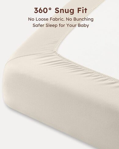 Baby Crib Sheets 3 Pack – Super Soft Microfiber Fitted Sheets for Standard Crib & Toddler Mattress, Breathable Bedding for Boys & Girls,Beige Brown Fox in Kuwait
