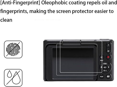Walieoka Screen Protector Compatible with KODAK Pixpro C1,9H Hardness Tempered Glass Protective film,Scratch Resistant Crystal Clear [ 2 Pack] in Kuwait