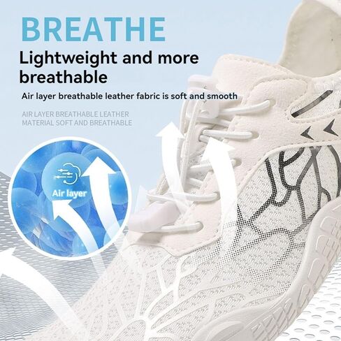 HF Stride Shoes Women Slip On Walking Sneakers HF Stride Barefoot Shoes Wide Toe Box Hike Barefoot Sneakers Pro Barefoot Shoe Minimalist Trail Running Sneaker Breathable & Non-Slip Athletic Footwear in Saudi Arabia