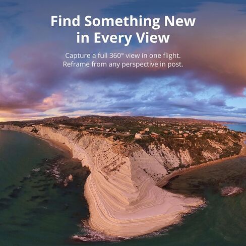 طائرة بدون طيار DJI Avata 360 مع RC 2 (مع شاشة) 360 درجة مع تصوير 1 بوصة 8K 360 درجة للتصوير الجوي FPV والتصوير الجوي، حزمة مع بطاقة ذاكرة 128 جيجابايت، ضمان CPS لمدة عامين + مجموعة طيار in Kuwait