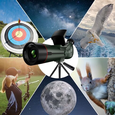 [ZenTech Lab] تلسكوب فلكي رقمي SPX5-80 - فيديو 4K، فتحة 78 مم، طول بؤري 300 مم، تكبير رقمي 18x، شاشات مزدوجة، قابلة لإعادة الشحن من النوع C in Kuwait