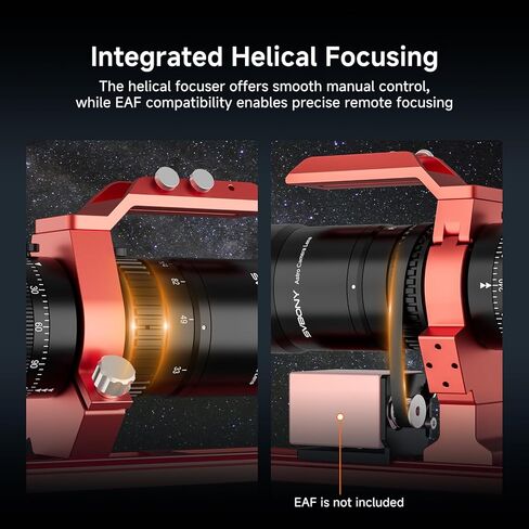 SVBONY SV545 Telescope Petzval Lens APO with SV241 Pro Power Management Box, F4.5, 203mm Focal Length, Built in Field Flattener, Remote Control for Astronomy Equipment, for Deep Sky Astrophotography in Kuwait