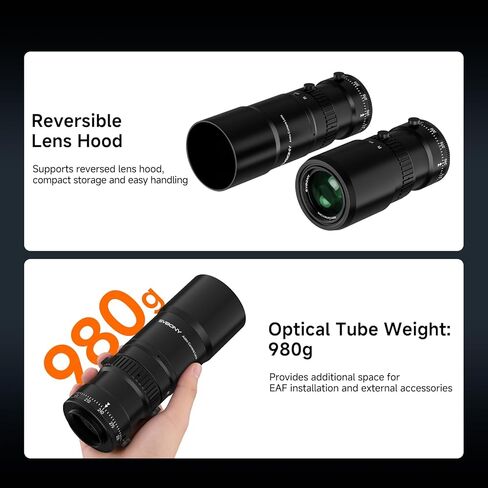 SVBONY SV545 APO Telescope Refractor 54mm Bundle with Universal Dovetail Base and SV165 Mini Guide Scope 30mm for Wide Field Astrophotography in Kuwait